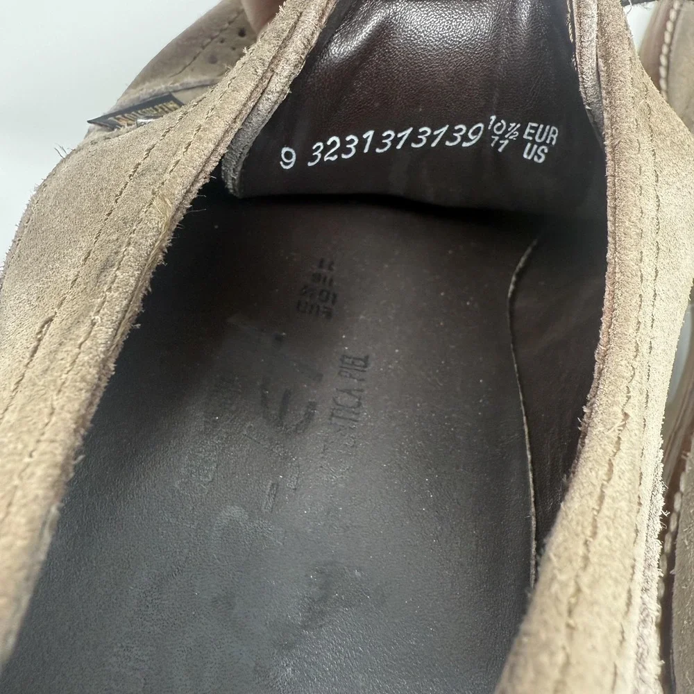 Mephisto Air-Jet Dress Shoes Mens Size 11 Brown Suede Wingtip Oxford‎ Brogue